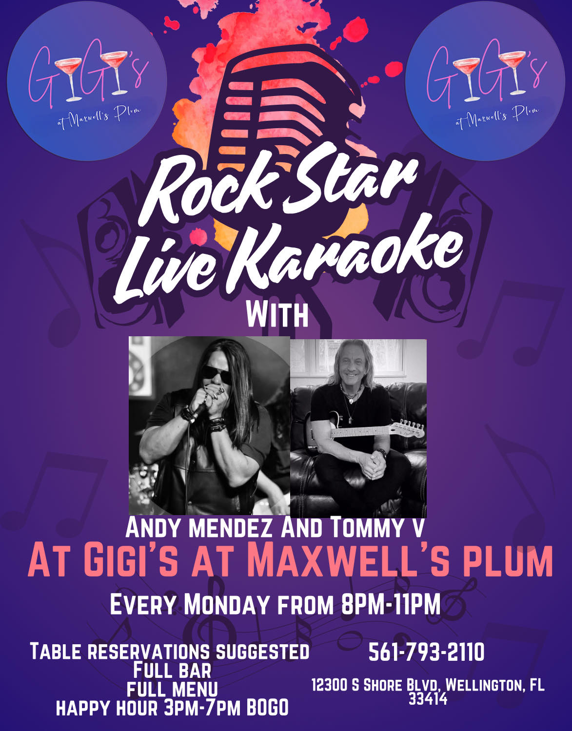 Karaoke Night at Gigi's, Maxwell's Plum